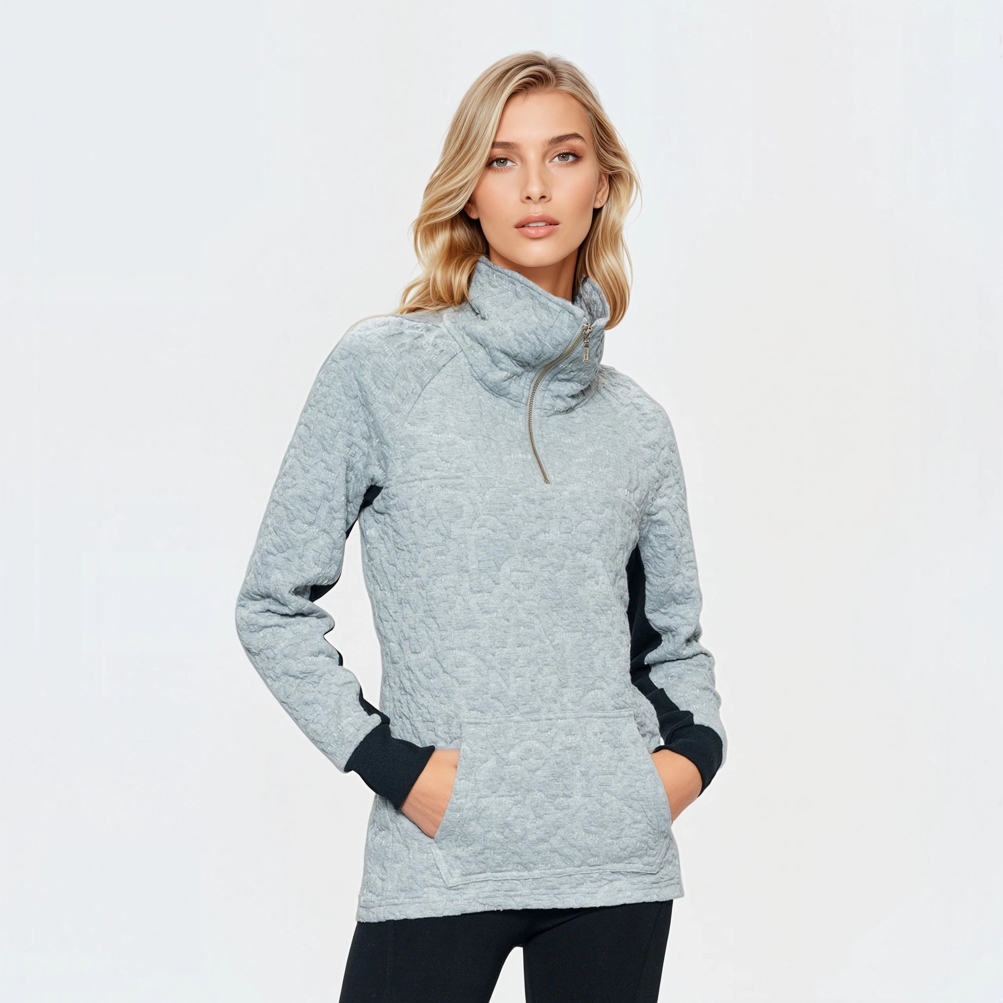 Miranda Tunic in Blockletter - Greymix | Tonia DeBellis Miranda Tunic in Blockletter - Greymix | Tonia DeBellis