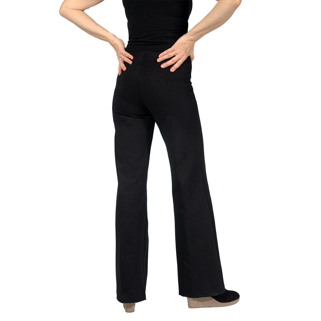 Tonia DeBellis | Wide Leg Pants - PDR - Black - back view