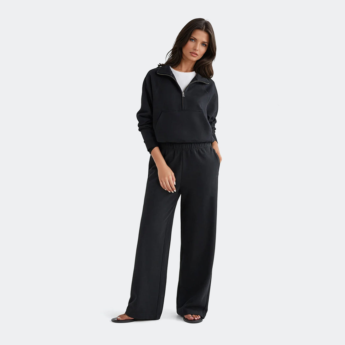 Wide Leg Fleece Pant