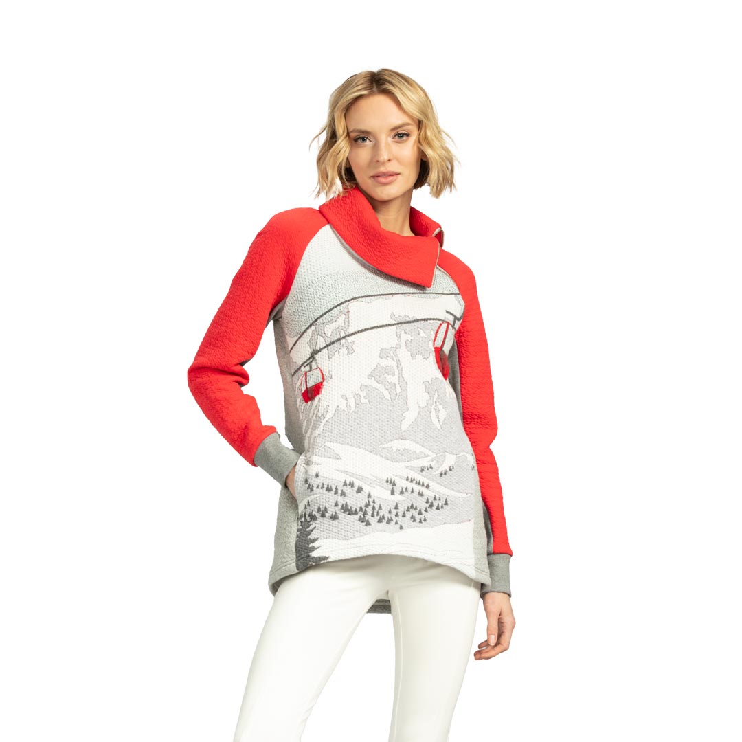 Tonia DeBellis | Mari Tunic - Lift - Ice Multi - front view
