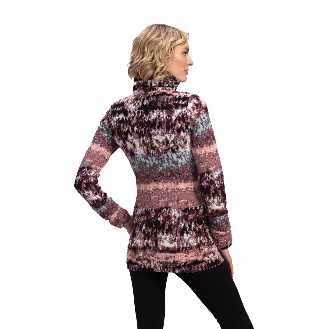 Tonia DeBellis | Molly Jacket - Navajo - Dusty Merlot Multi - back view