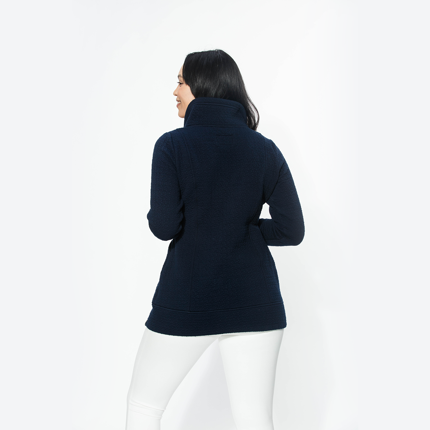 Roxie Jacket in Uniquilt - Navy  Tonia DeBellis Après Ski Style – Studio  639-Tonia DeBellis