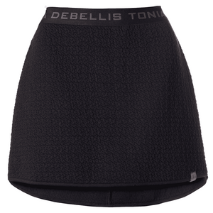 Tonia DeBellis Ski Skirt in Uniquilt Black - front view